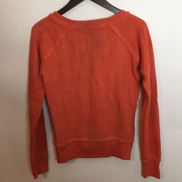 U.S. Apparel Raglan Raw Edge lightweight Sweatshirt Sz Medium - Picture 5 of 13